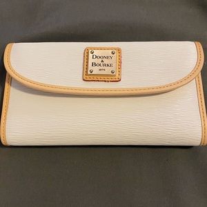 Dooney & Bourke Ivory Wallet with beige trim